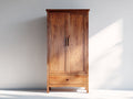 Armoire - Bois - 90 x 52 x 180 cm - Brun foncé - Style vintage