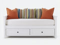 Canapé lit - Bois - 198 x 94 x 86 cm - Blanc - Style contemporain