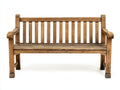 Banc de jardin - Bois - 156 x 62 x 90 cm - Brun vieilli - Style rustique