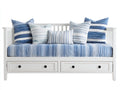 Canapé lit - Bois - 200 x 92 x 90 cm - Blanc - Style marin